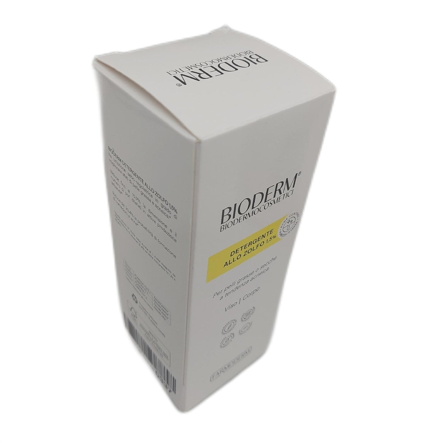 Bioderm S Schwefelhaltiges Reinigungsmittel für fettige Haut und gegen Akne, Mitesser und",