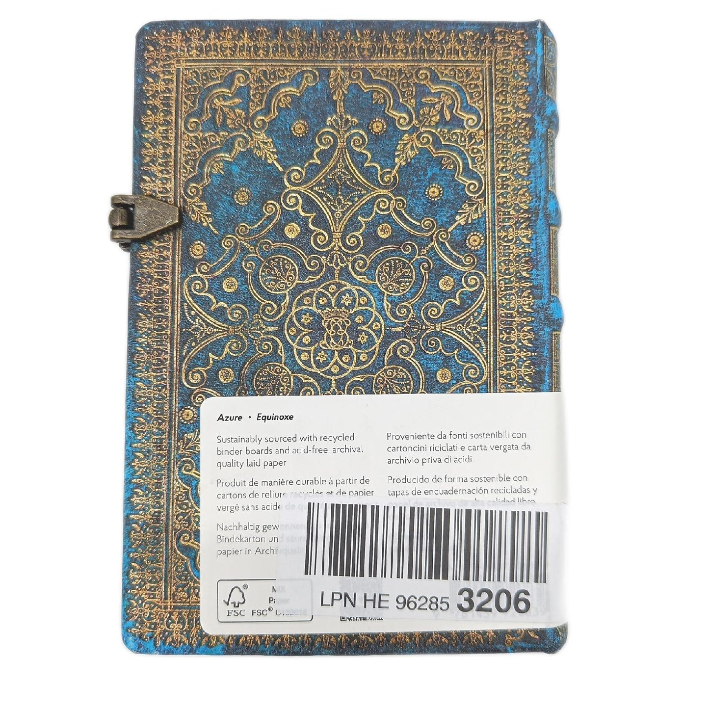 Paperblanks Tagebuch Schreibwaren Azzurro Mini Liniert Bürobedarf Klassisch elegant