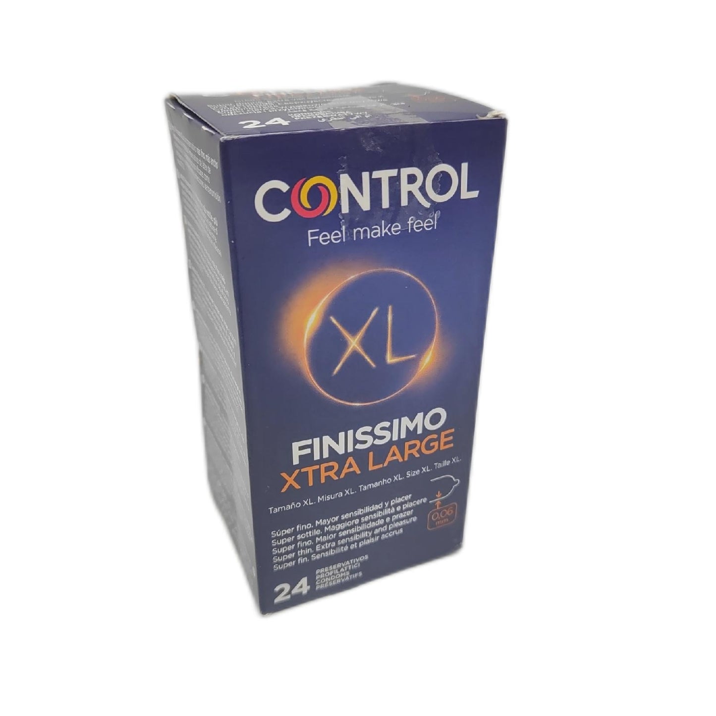Control Finissimo XL Kondome Naturschutzschutz Family XL Größe superdünn 24 Stück