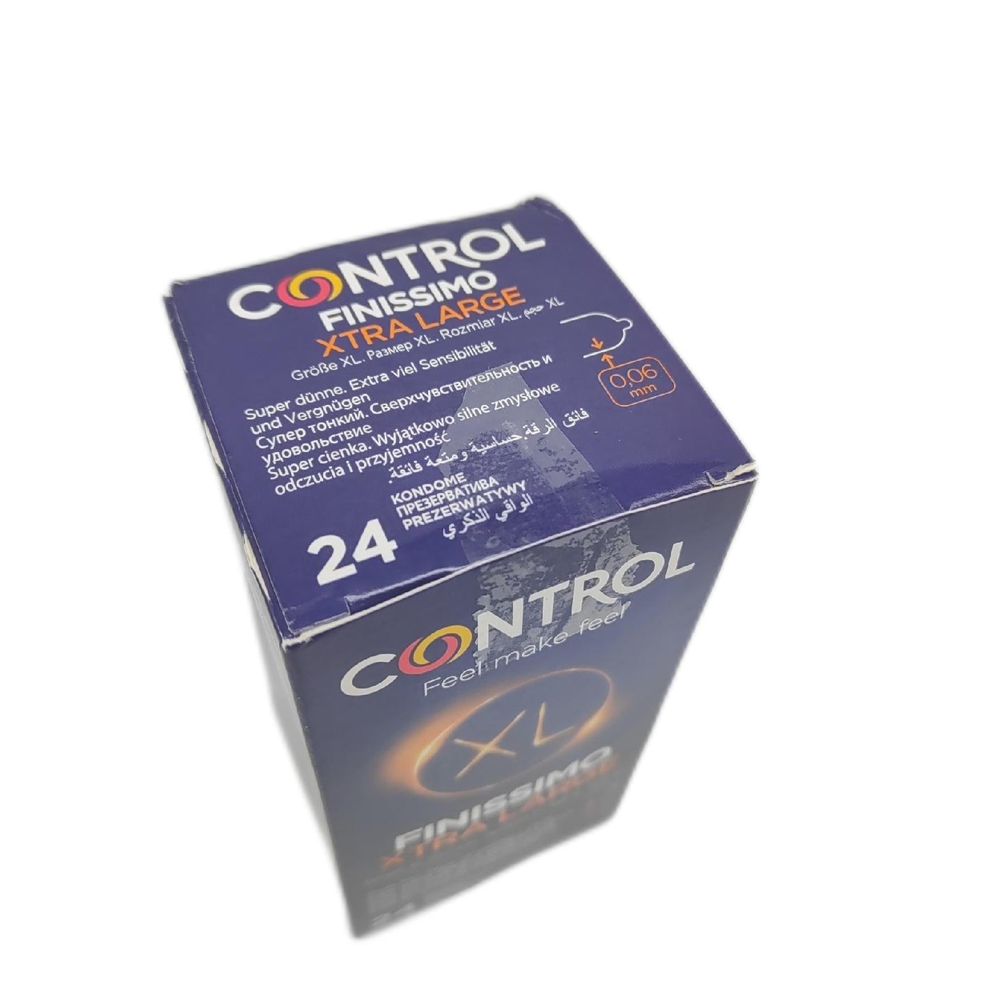Control Finissimo XL Kondome Naturschutzschutz Family XL Größe superdünn 24 Stück