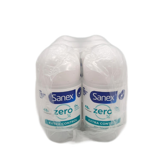 Sanex Deodorant Körperpflege Roll On 0 Prozent Extra Control für Männer und Frauen Schutz