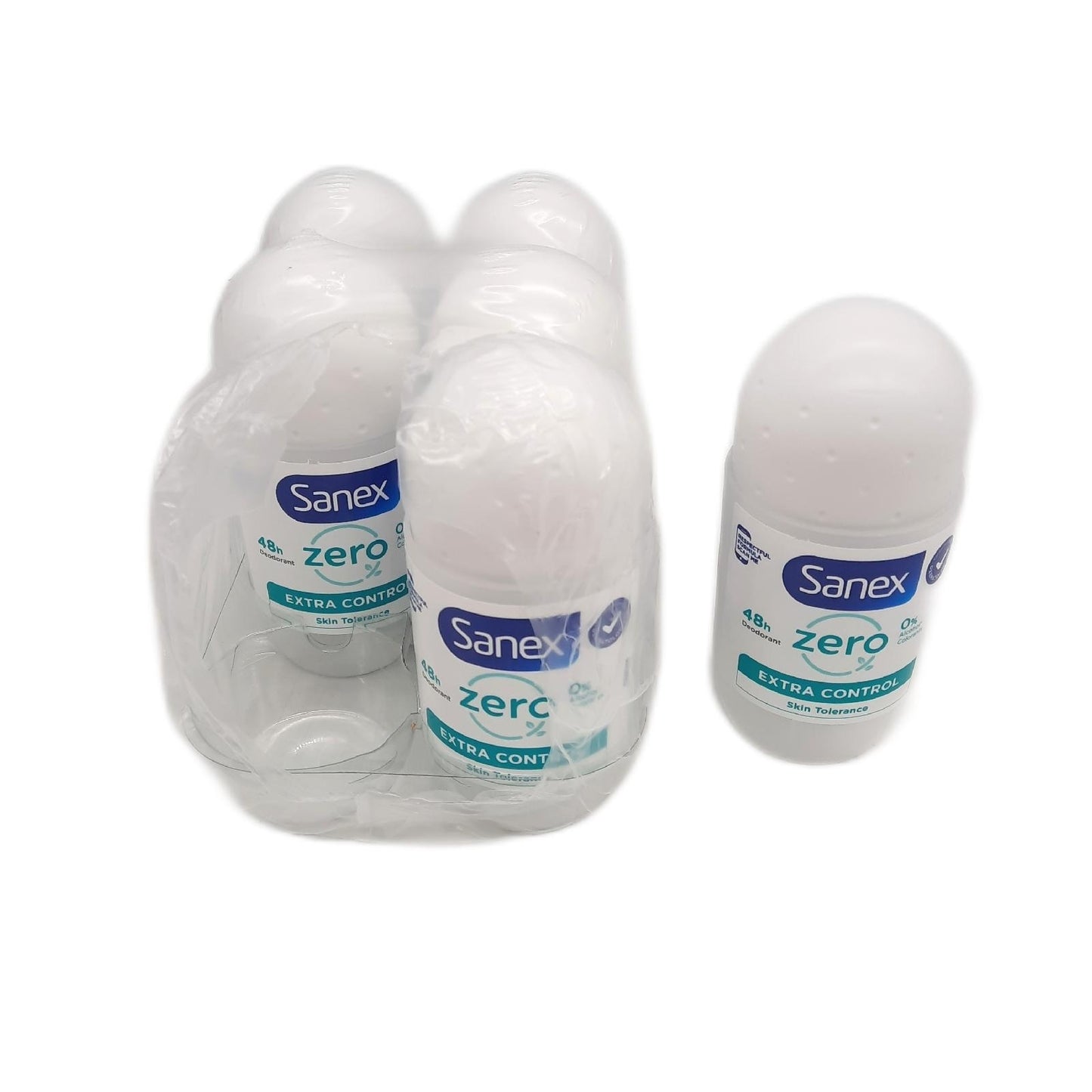 Sanex Deodorant Körperpflege Roll On 0 Prozent Extra Control für Männer und Frauen Schutz