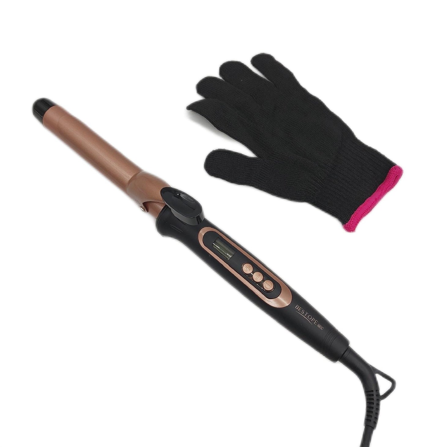 BESTOPE Lockenstab Haarstylingmix 25 mm Temperatureinstellbar Stylinghilfe