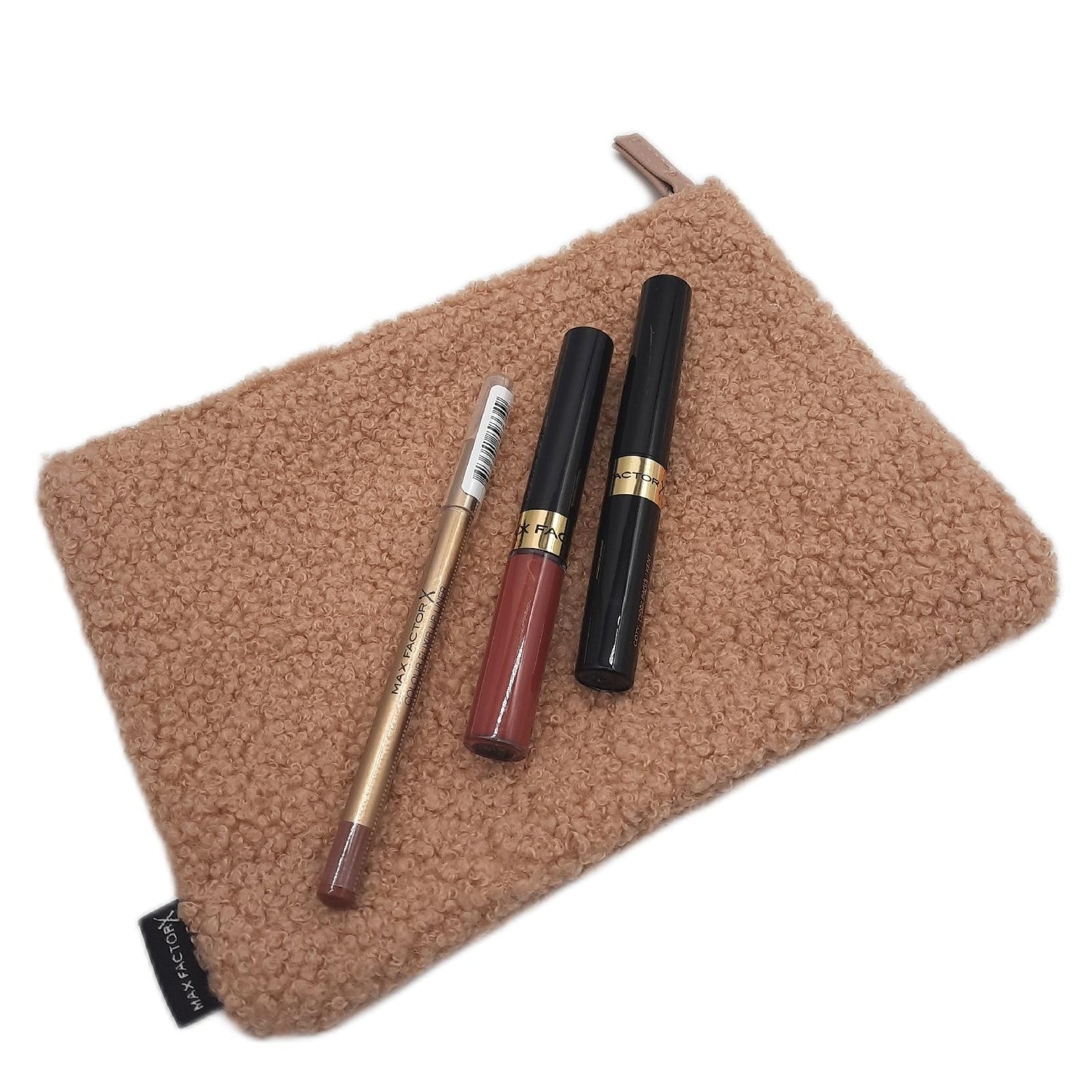 Max Factor Clutch Damenmode Teddy Chic Geschenkbox aus weichem Teddy Stoff elegant zu tragen