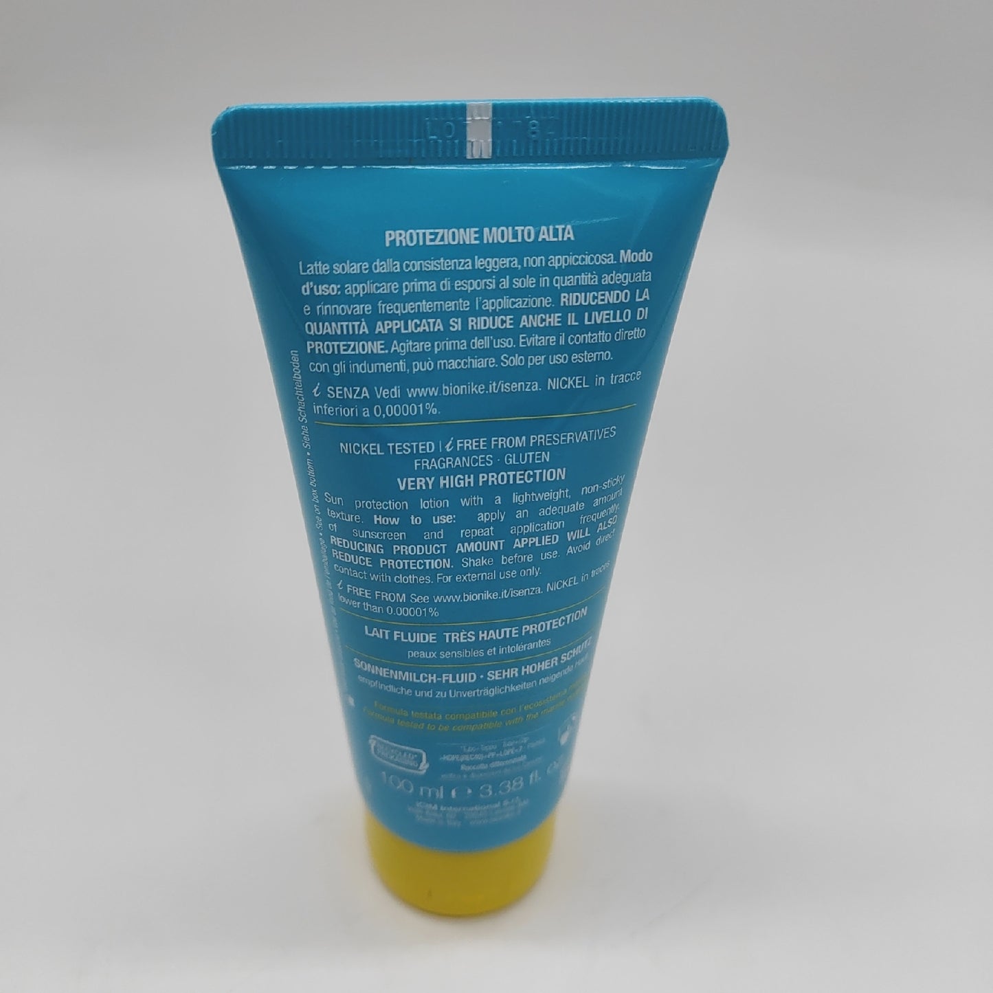 BioNike Defence Sun Sonnenmilch LSF 50+ für empfindliche und intolerante Haut mit