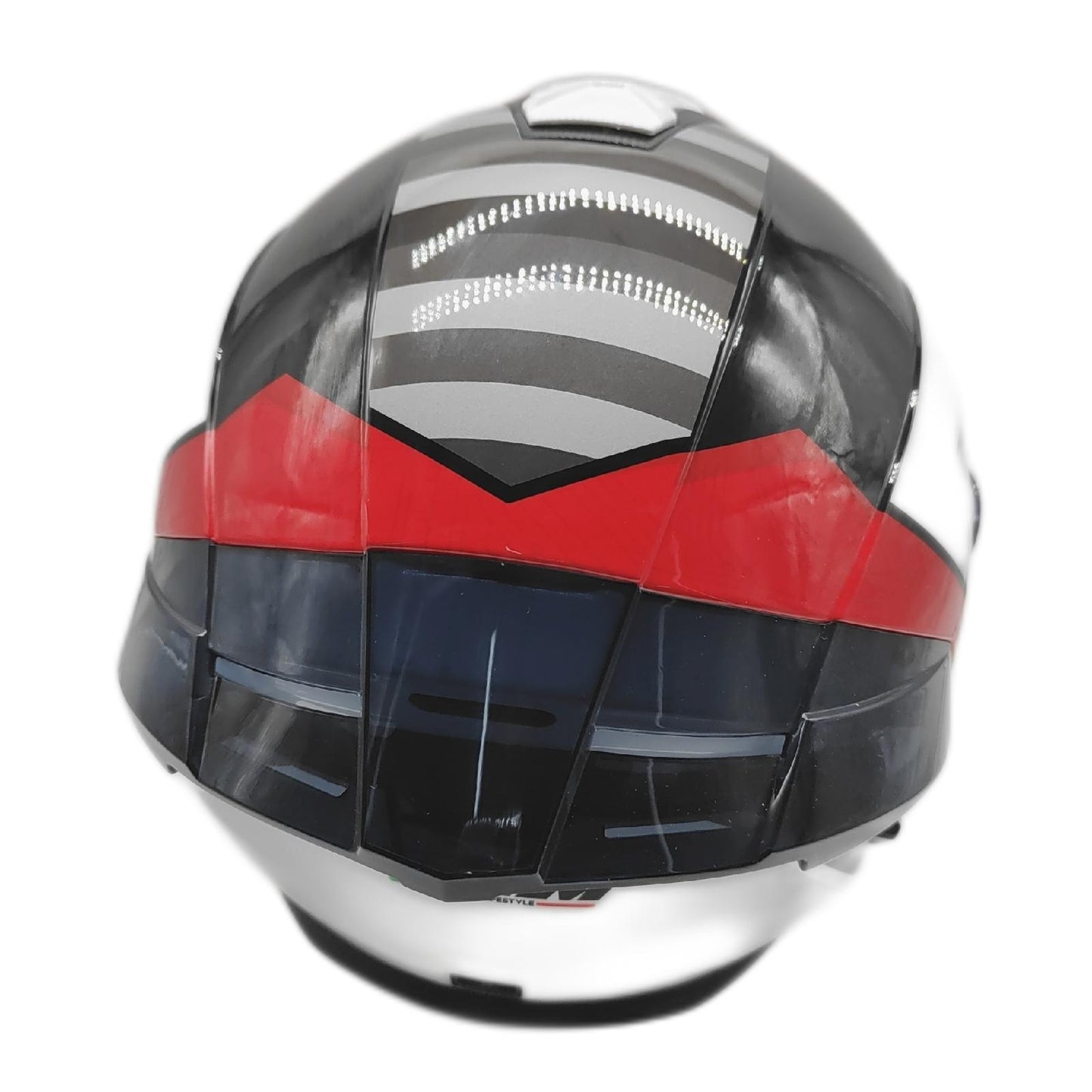 CGM Helm Motorradhelm Schutzhelm 330S Riot Space Weiß Schwarz Rot S 55 56 cm American Style