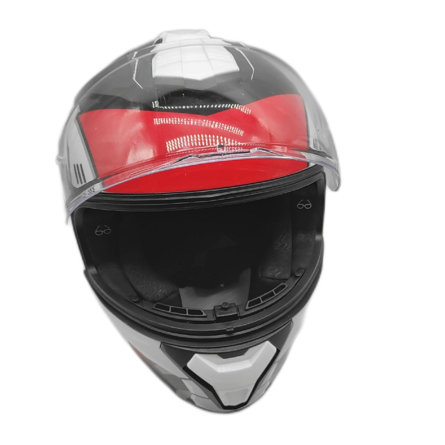 CGM Helm Motorradhelm Schutzhelm 330S Riot Space Weiß Schwarz Rot S 55 56 cm American Style