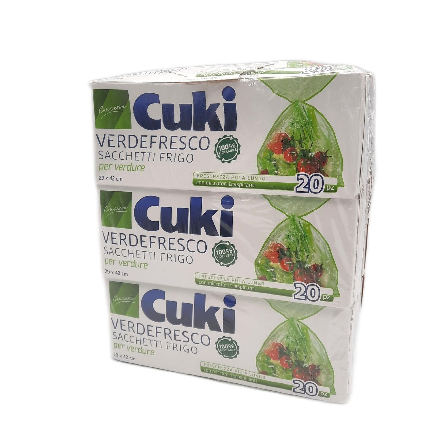 Cuki Verdefresco Kühltaschen 29 X 42 cm 6 Packungen à 20 Stück 810 g (11,76)