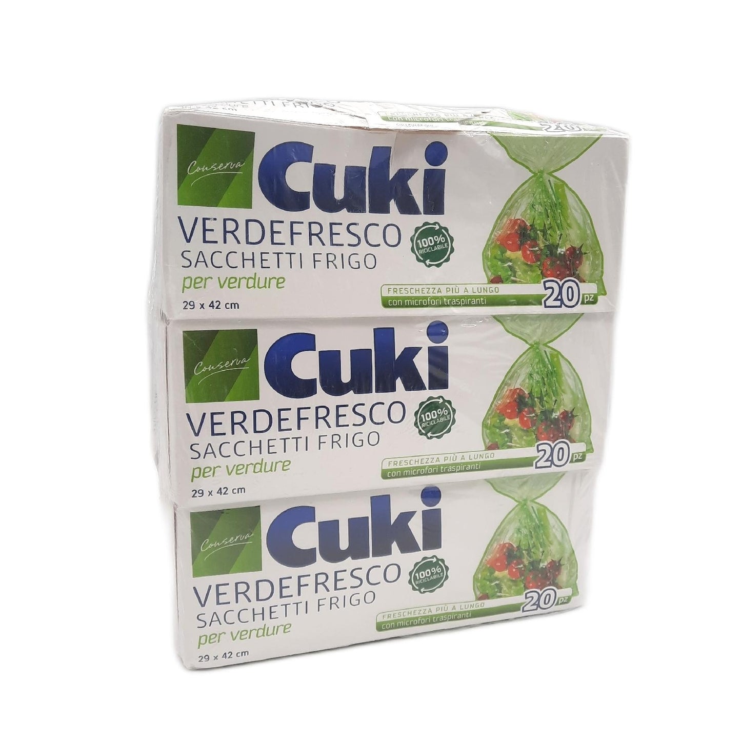 Cuki Verdefresco Kühltaschen 29 X 42 cm 6 Packungen à 20 Stück 810 g (11,76)