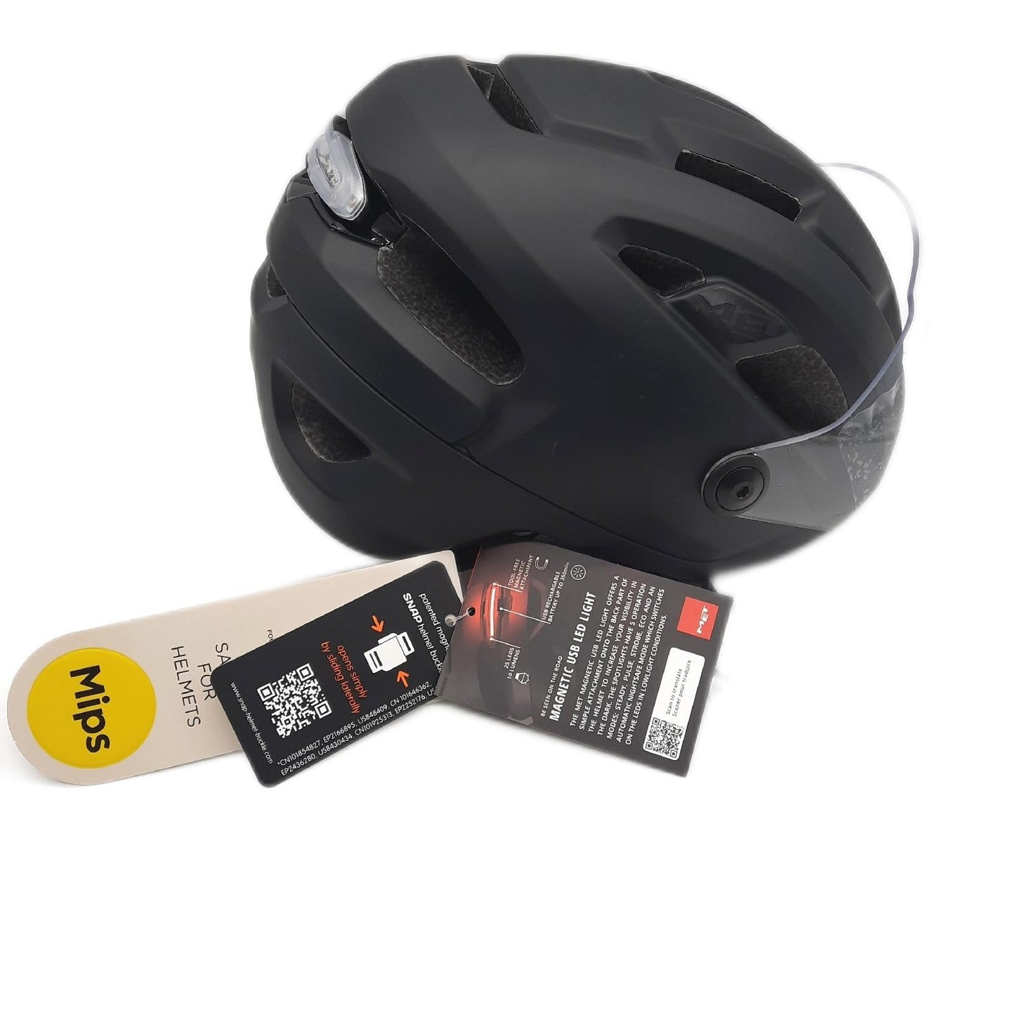 MET Fahrradhelm Sport Radfahren Intercity MIPS Sicherheit Aerodynamisch Schwarz M