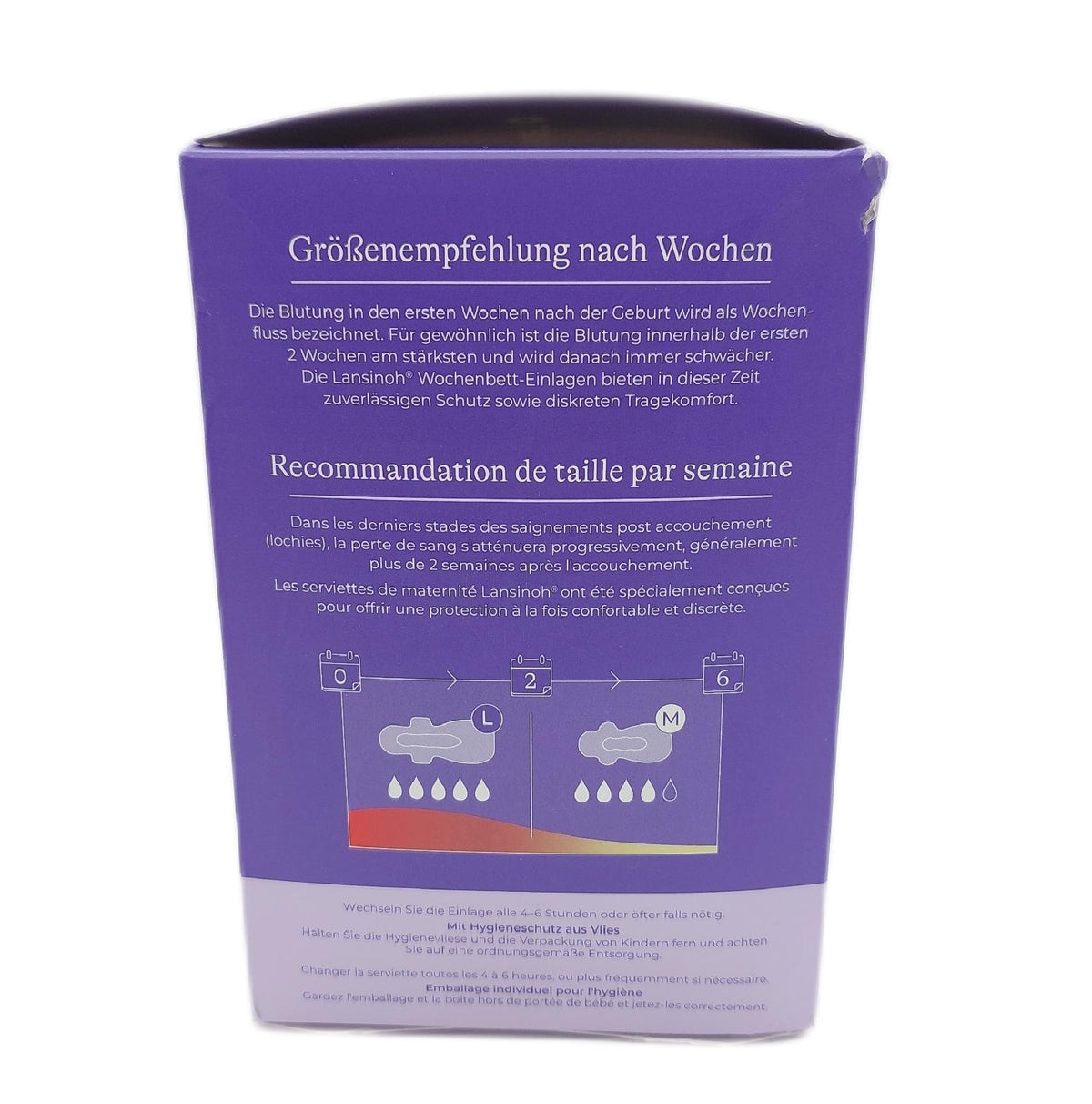 Lansinoh Einlagen Damenhygiene Wochenbett Hygiene Einlagen extra saugfähig stark