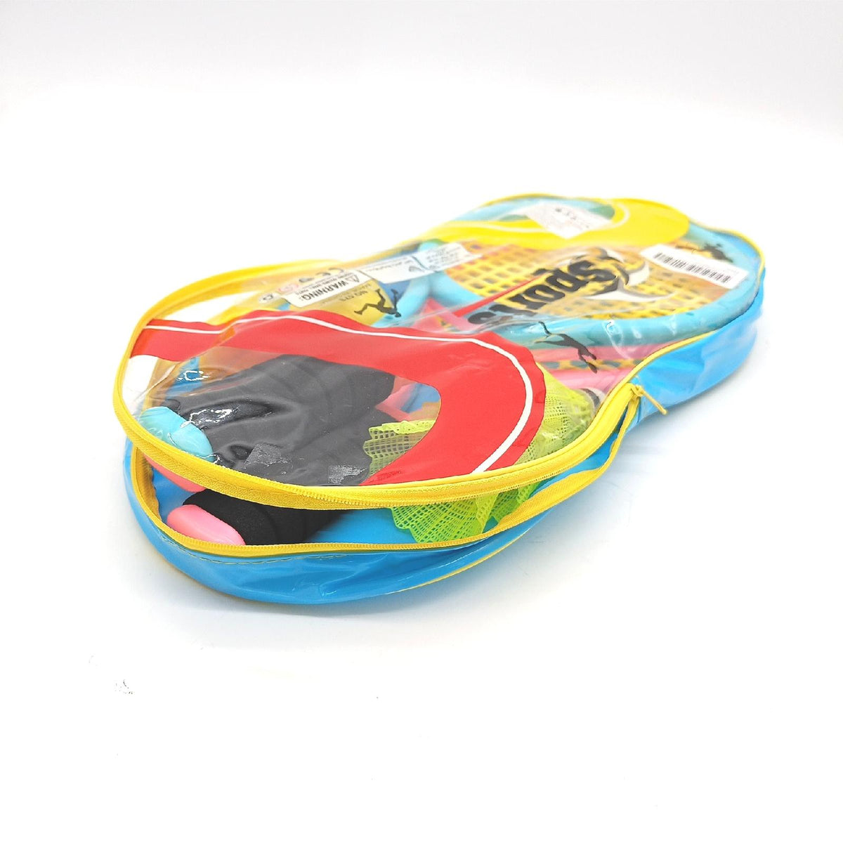 Kinder Tennisschlaeger Set mit Tasche Bälle Badminton Tasche Reissverschluss defekt Fehl