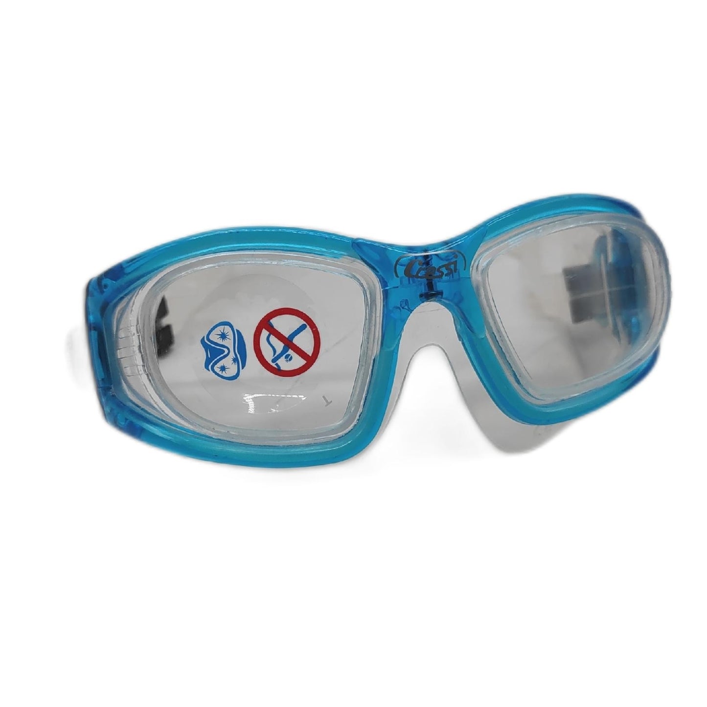 Cressi Schwimmbrille Silikon  für Erwachsene mit gehärteten Glasgläsern und ohne Verzerrung