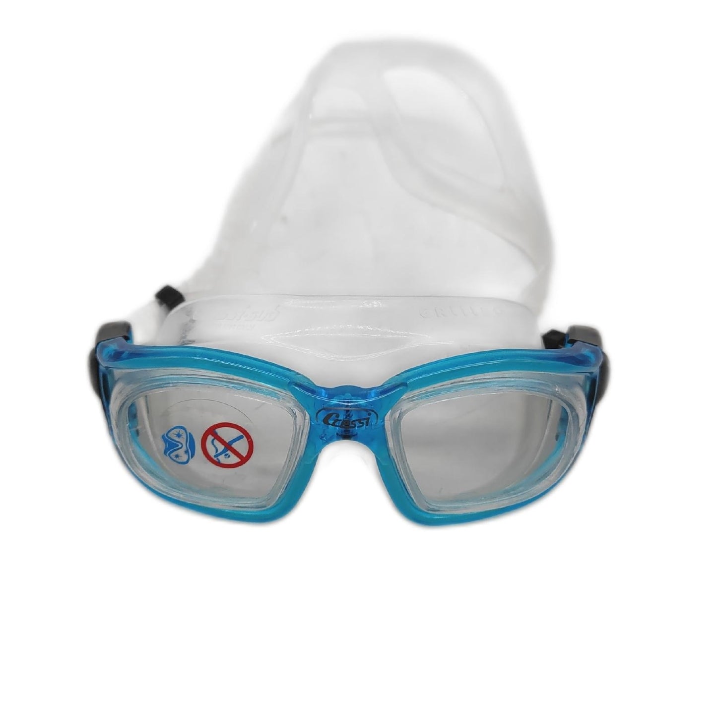 Cressi Schwimmbrille Silikon  für Erwachsene mit gehärteten Glasgläsern und ohne Verzerrung
