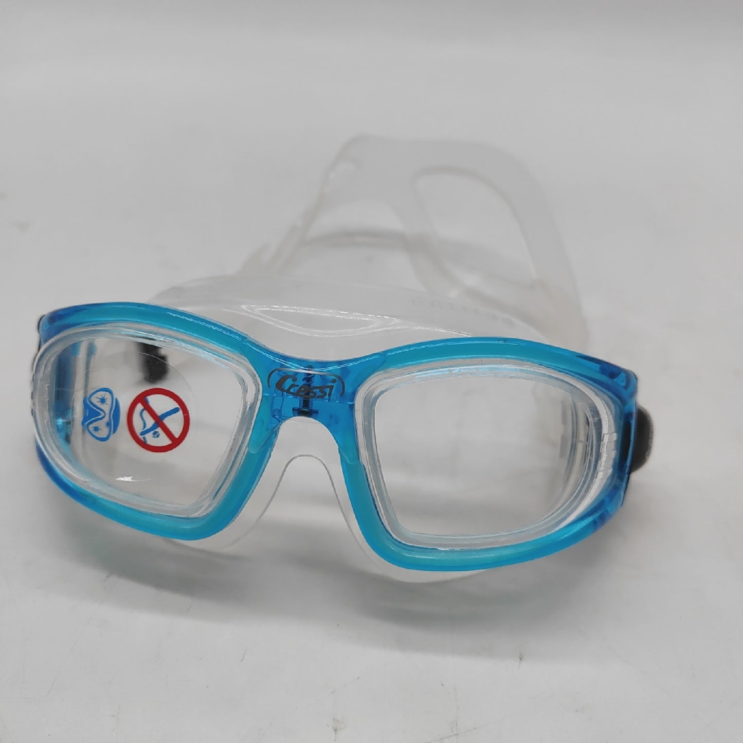 Cressi Schwimmbrille Silikon  für Erwachsene mit gehärteten Glasgläsern und ohne Verzerrung