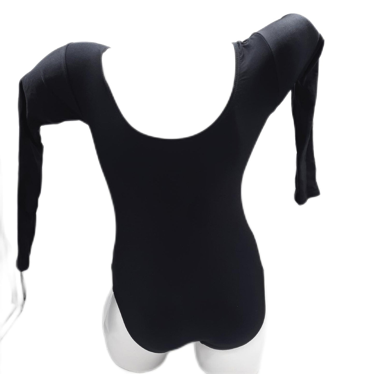Martene Gymnastikanzug Kinderbekleidung Langarm Schwarz Lycra Nylon Trainieren Sport