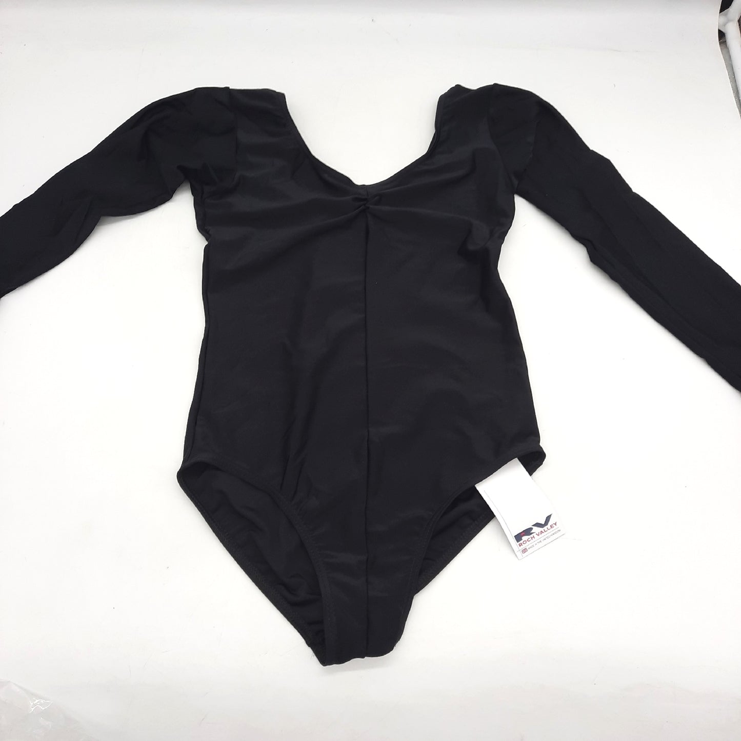 Martene Gymnastikanzug Kinderbekleidung Langarm Schwarz Lycra Nylon Trainieren Sport