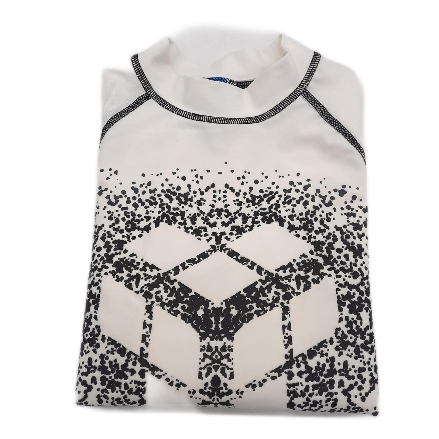 Arena Rash Vest Schwimmbekleidung Kinder Junior Langarm Weiss Schwarz 164 EU Strandspaß Jungs