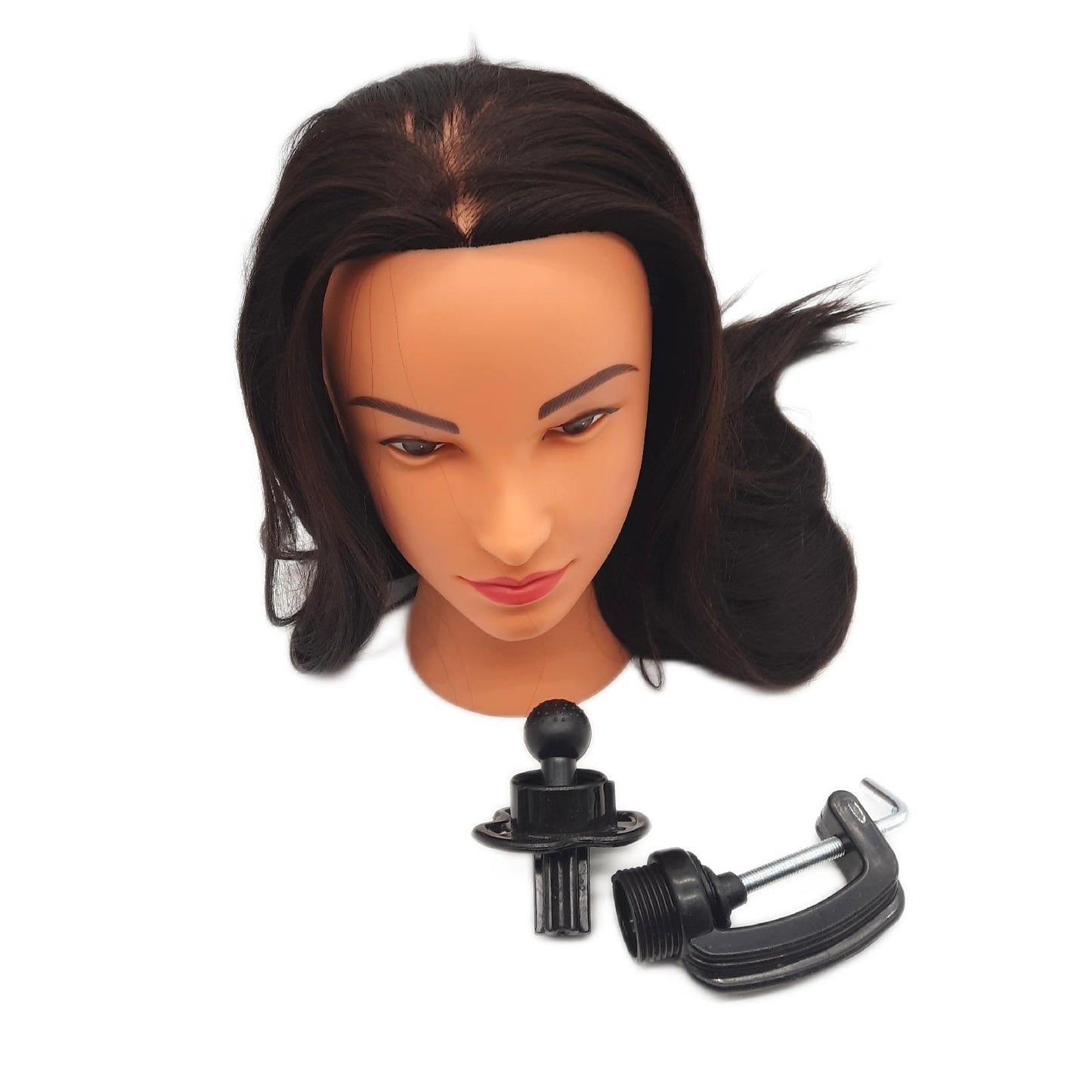 Hairingrid Mannequin Kopf Frisierkopf Trainingskopf 66 71 cm Kunsthaar Halterung