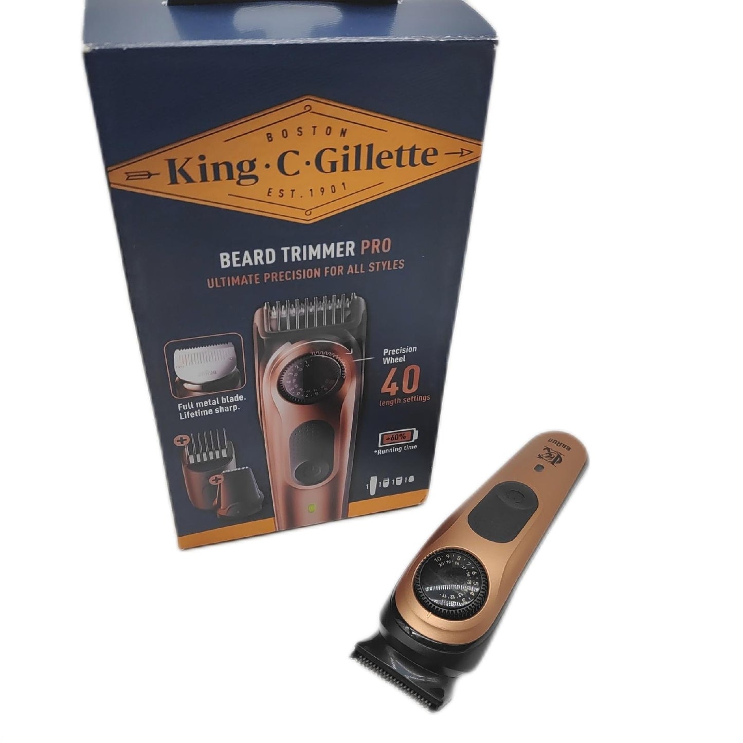 King C. Gillette ELECTRIC SHAVING SHAVE PRO PRECISION SELECTOR BEARD CARE