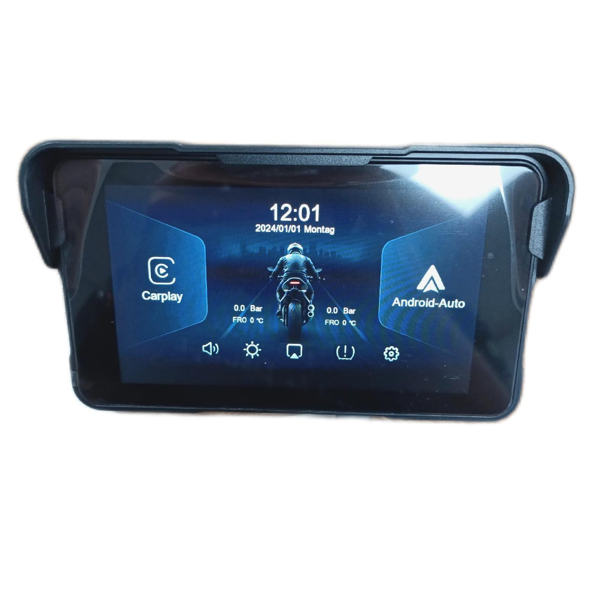 CarPlay Bildschirm Motorrad kabelloses CarPlay Android Auto Unterhaltungssystem tragbar