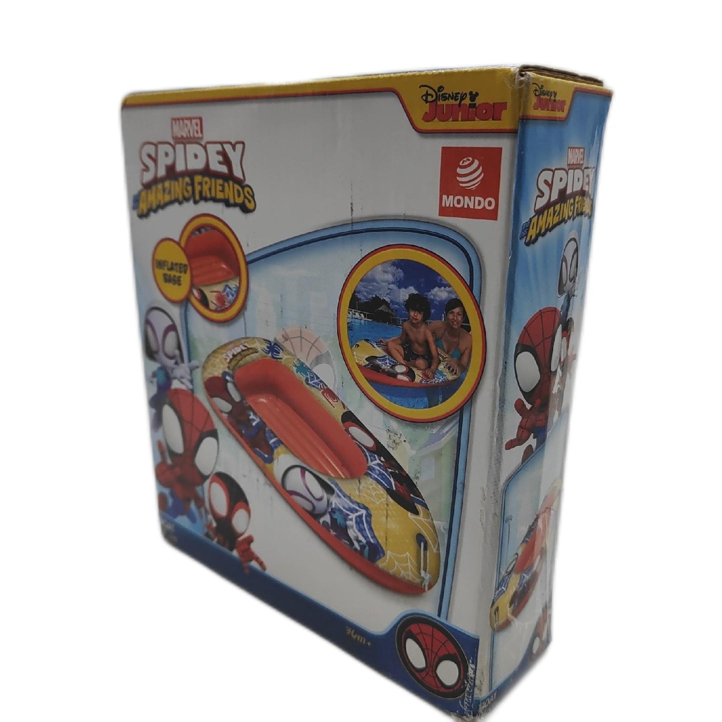 Mondo Toys Aufblasbares Boot Kinder Spielzeug Marvel Spidey Big Boat Softboden 112 cm
