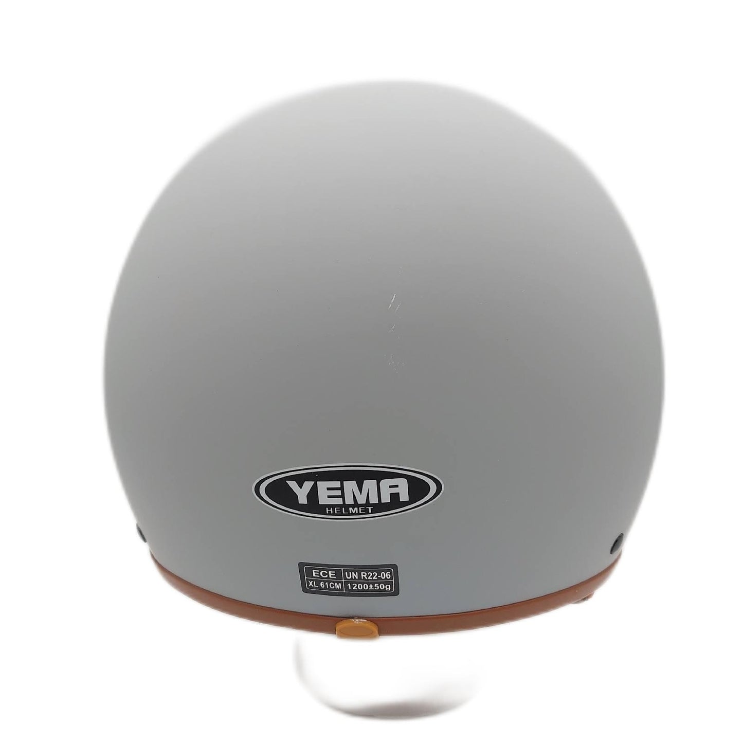 YEMA Helm Jethelm Motorradhelm DW 631 Moped für Herren Damen Grau Stabilität Sicherheit