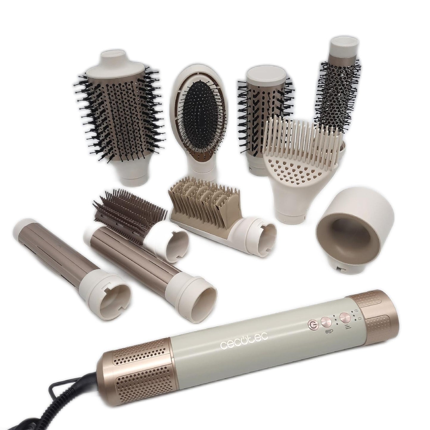 Cecotec Haarstyler Glätter mit 10 Aufsätzen Locken Stylen  - Unvollständig