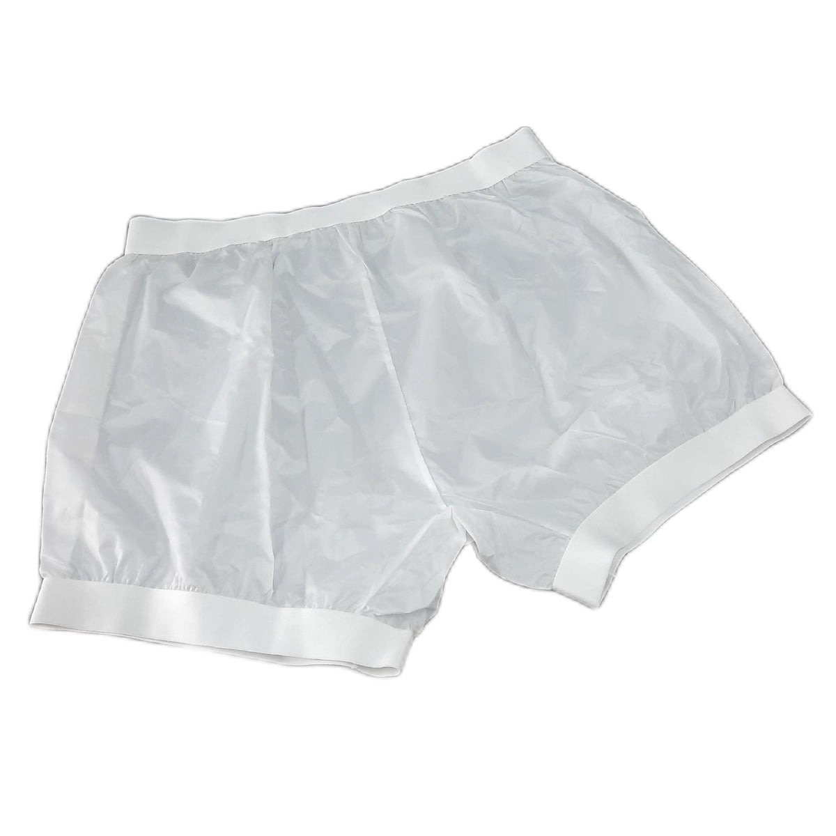 Carer 2 Stück Inkontinenz-Auslaufsichere Unterwäsche Boxershorts für Erwachsene Plastik-Windelhülle Waschbare Wiederverwendbare Wasserdichte InkontinenzUnterwäsche Boxershorts Unisex Weiß Größe XXL