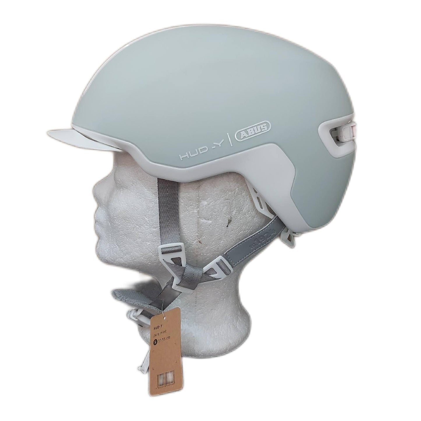 ABUS Fahrradhelm Urban Schutzhelm HUD magnetisches aufladbares LED Rücklicht Magnetverschluss