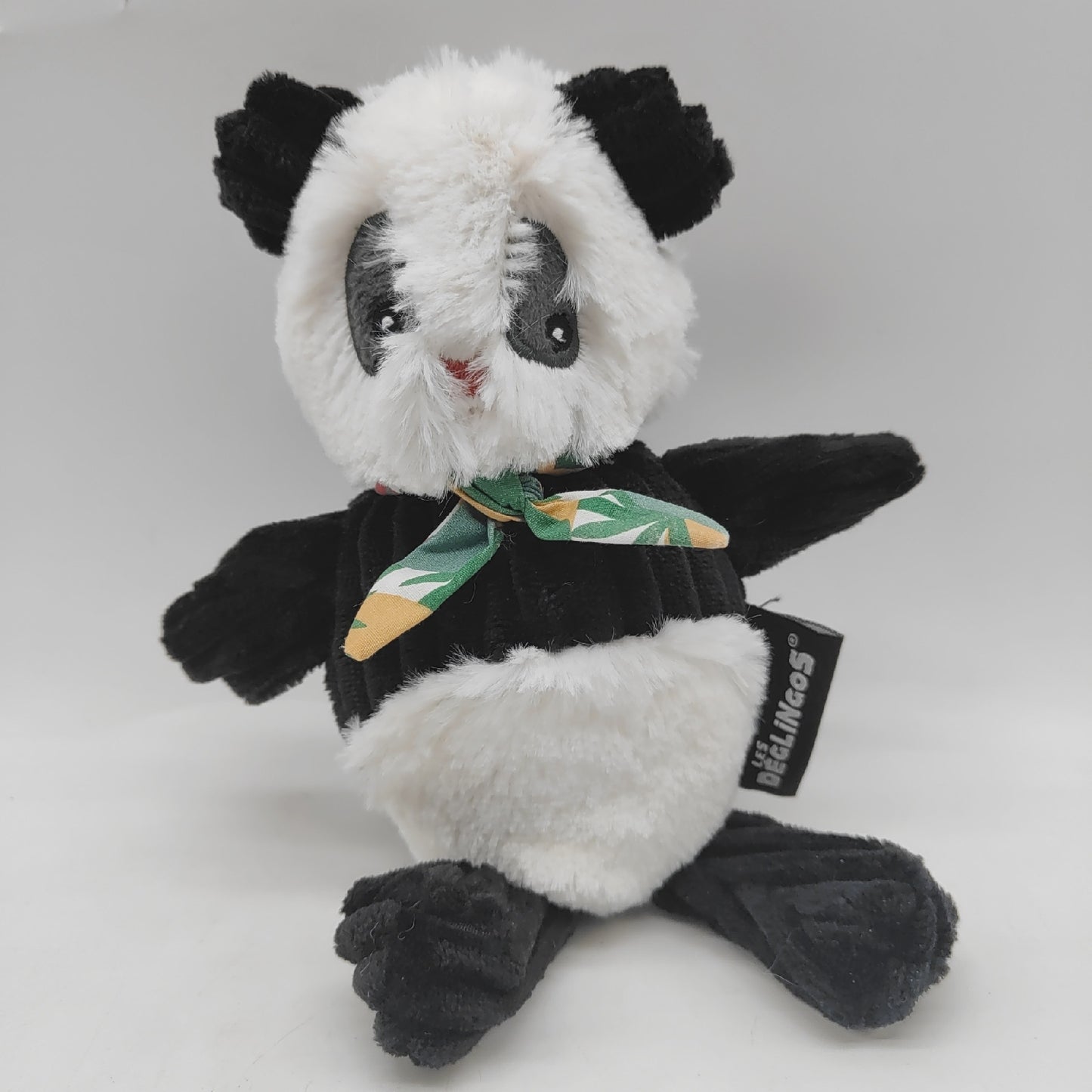 Les Deglingos Plüschfigur Spielwaren Simply Rotos Panda Schwarz Kuscheltier Geschenk Kuschelspaß
