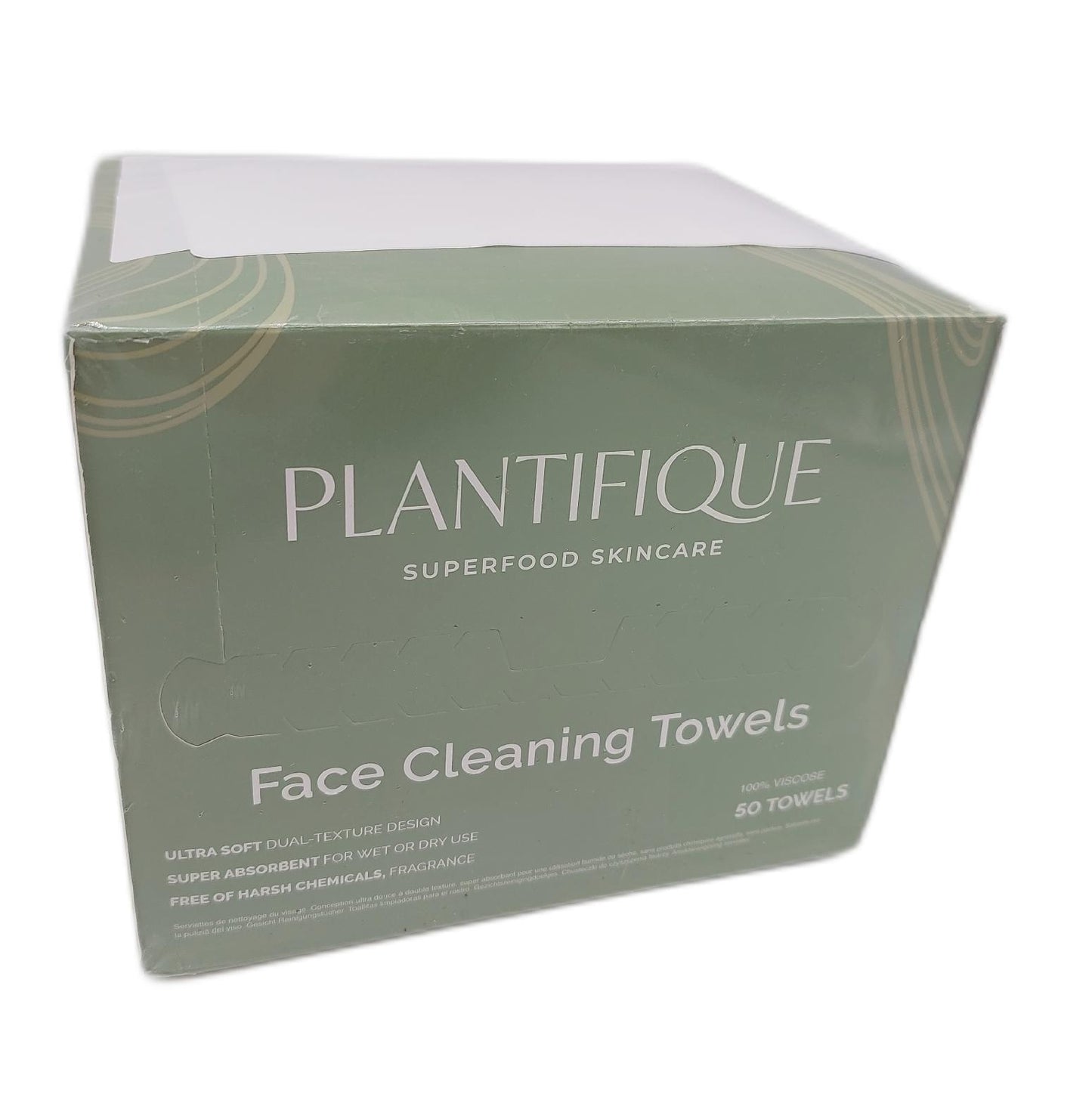PLANTIFIQUE Reinigungstücher Beauty Gesicht XL 25 x 30 cm Sanft und Prakt