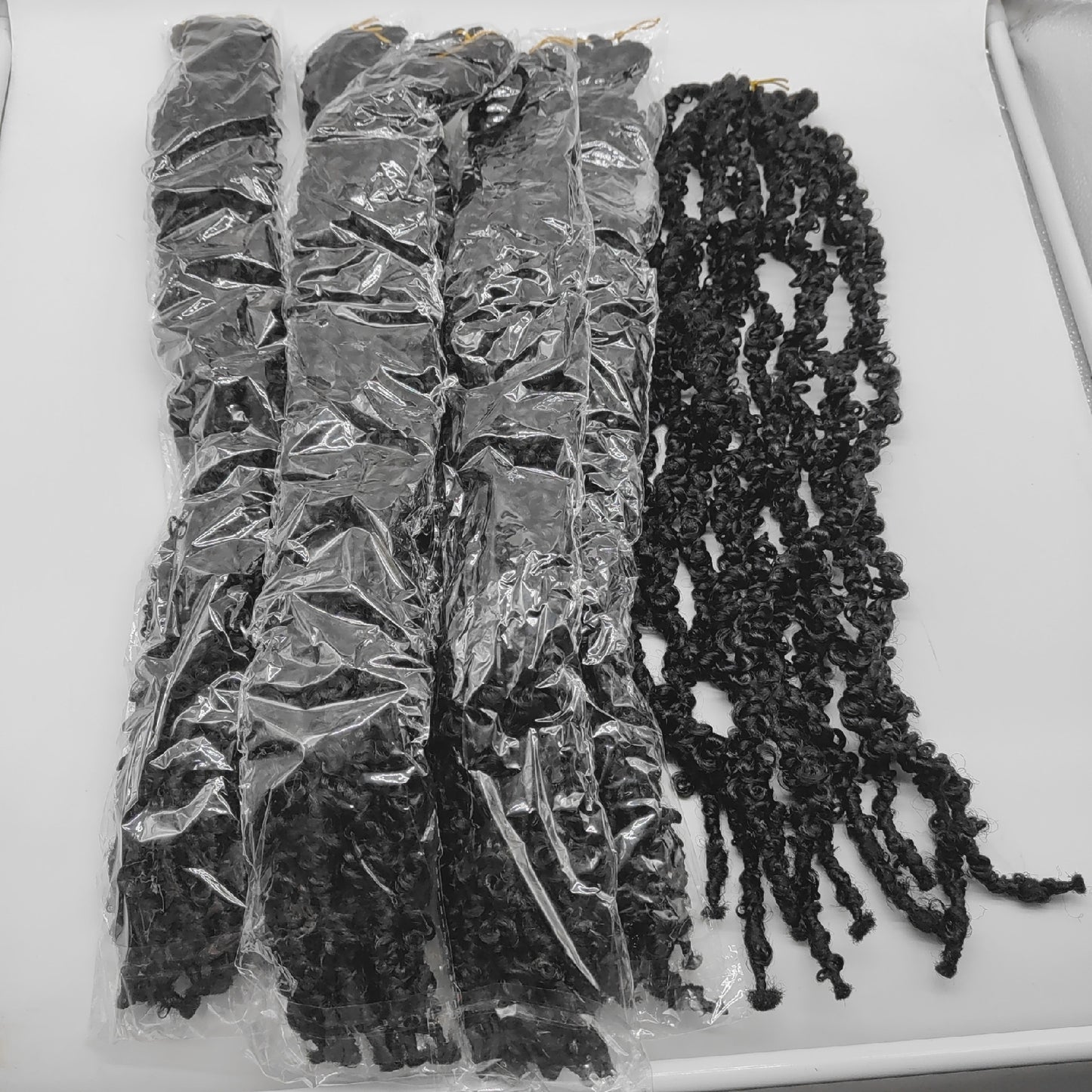 Xtrend Haarverlängerung Haarpflege 24 Zoll Butterfly Locs 6 Pack Schwarz