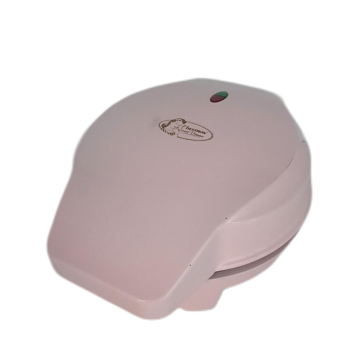 Bestron 3-in-1 Cakemaker im Retro Design mit 3 Wechselplatten für Donuts  Muffins & Cakepops  Antihaftbeschichtung  700 W  Platzsparend verstaubar  Rosa  ASW238P
