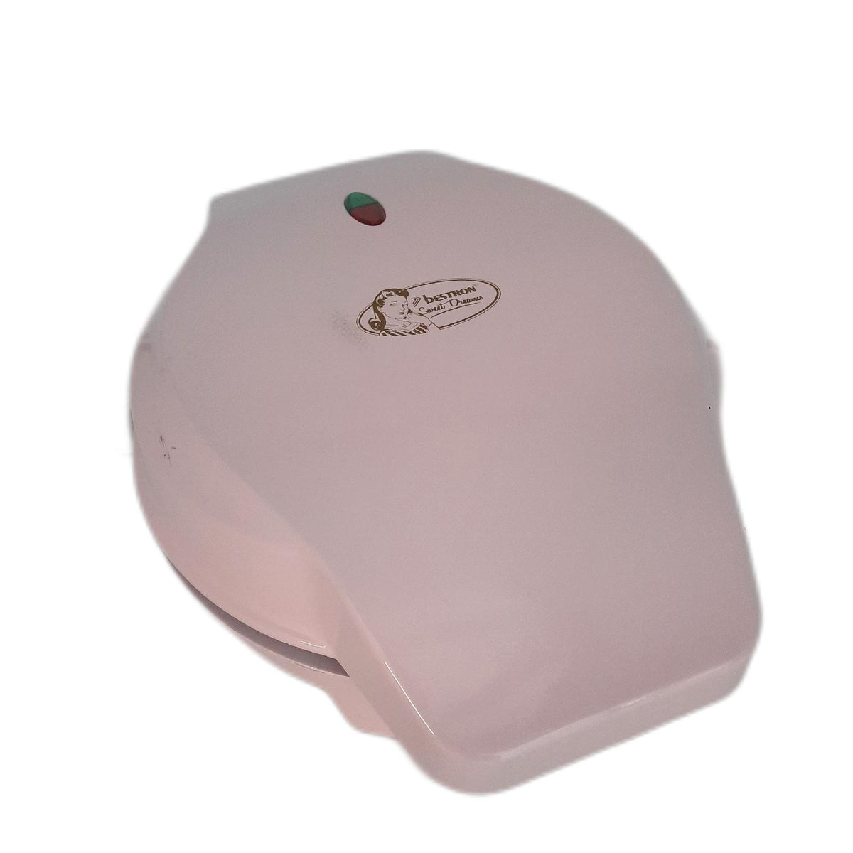 Bestron 3-in-1 Cakemaker im Retro Design mit 3 Wechselplatten für Donuts  Muffins & Cakepops  Antihaftbeschichtung  700 W  Platzsparend verstaubar  Rosa  ASW238P