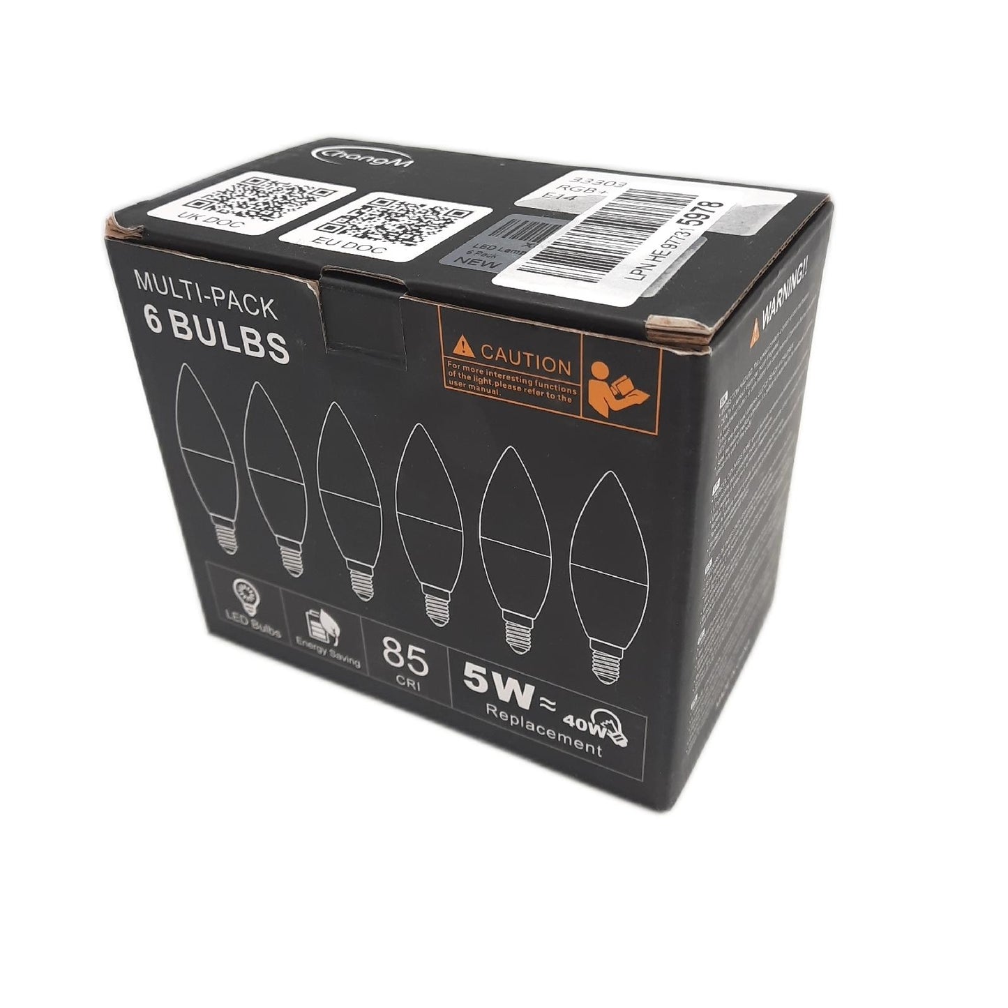 LED Glühbirne E14 Kerzenform Beleuchtung 5 Watt ersetzt 40 Watt RGB Lichtfarben Batteriefrei energieeffizient bunt