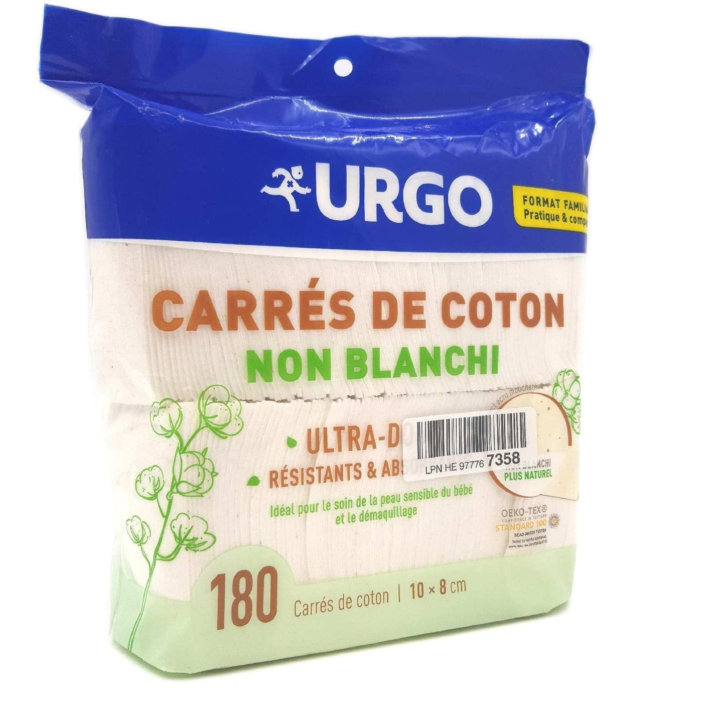 Urgo Wattepads Kosmetik Baumwolle Ultraweiche Absorbierend OEKO TEX Qualität weich