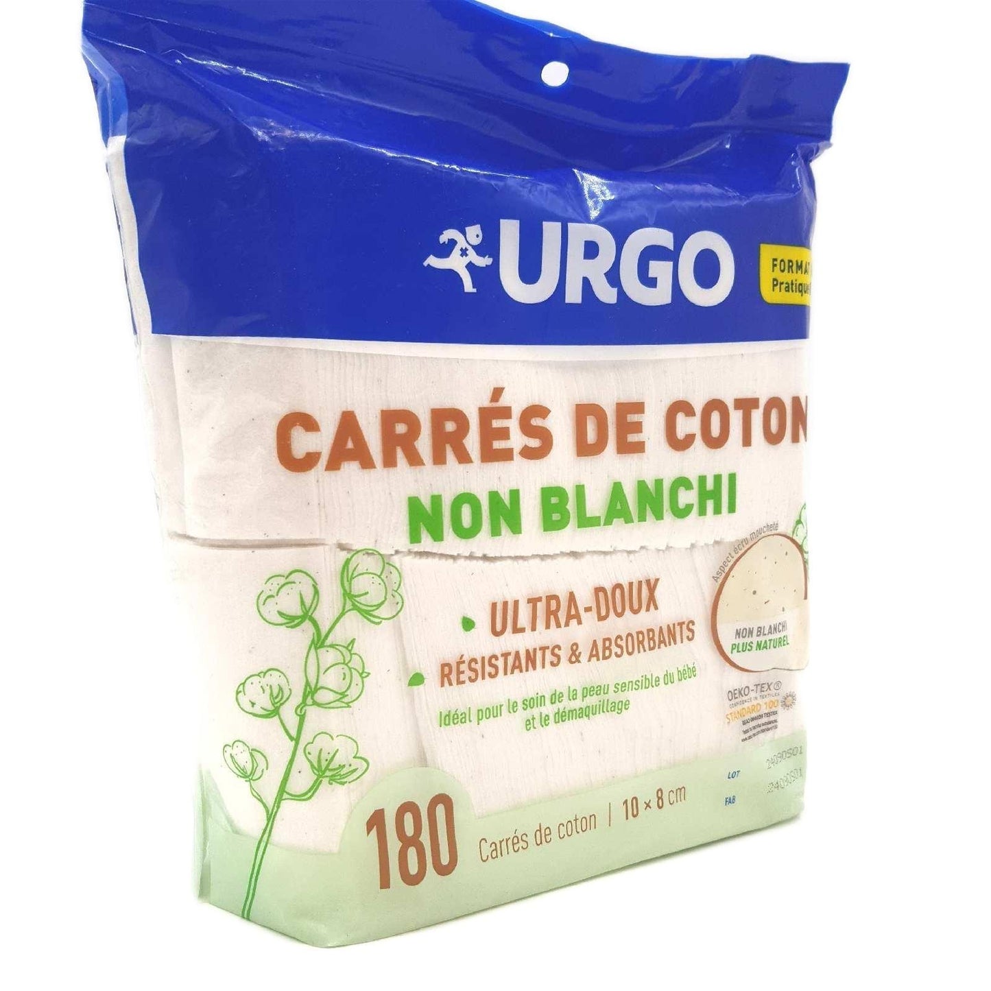 Urgo Wattepads Kosmetik Baumwolle Ultraweiche Absorbierend OEKO TEX Qualität weich