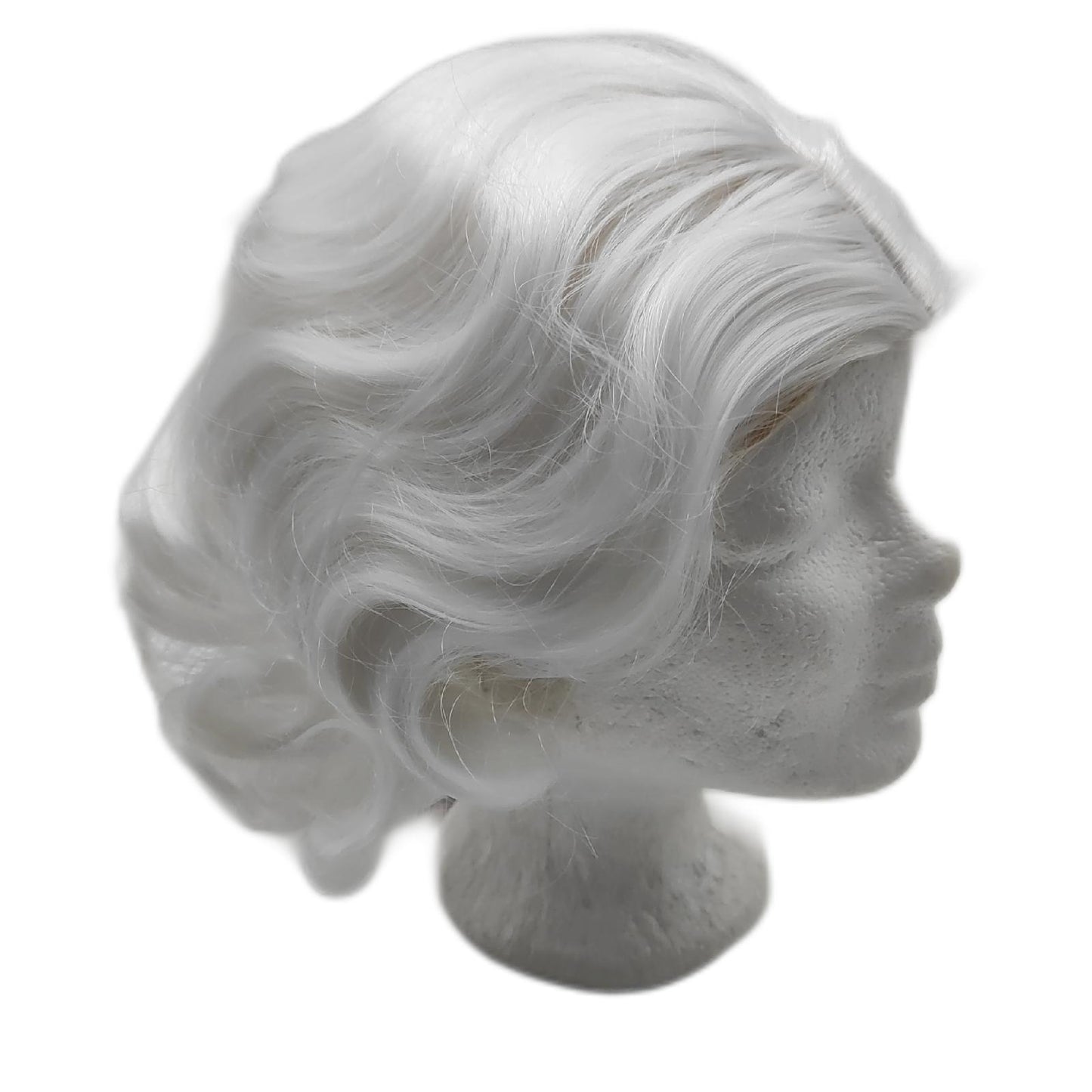 Siudus Perücke Damen Haare Vintage Stil 1920er Jahre Kurz Lockige Wellen Frisur