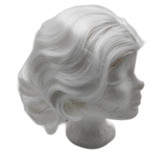 Siudus Perücke Damen Haare Vintage Stil 1920er Jahre Kurz Lockige Wellen Frisur