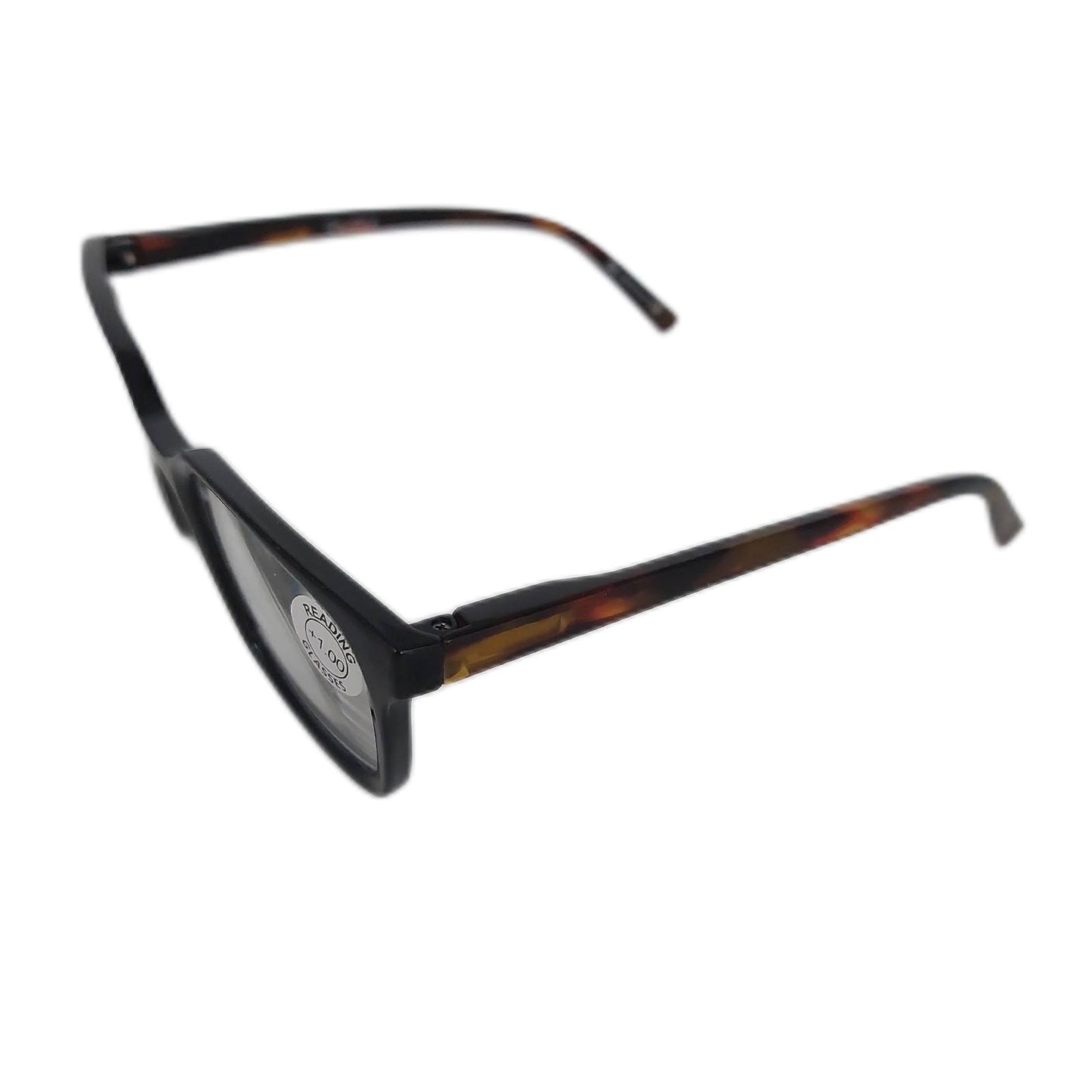 Opulize Lesebrille Brillenfassung Koi Große Rechteckige Schwarz Blau Komfort Stil Set 2er Pack