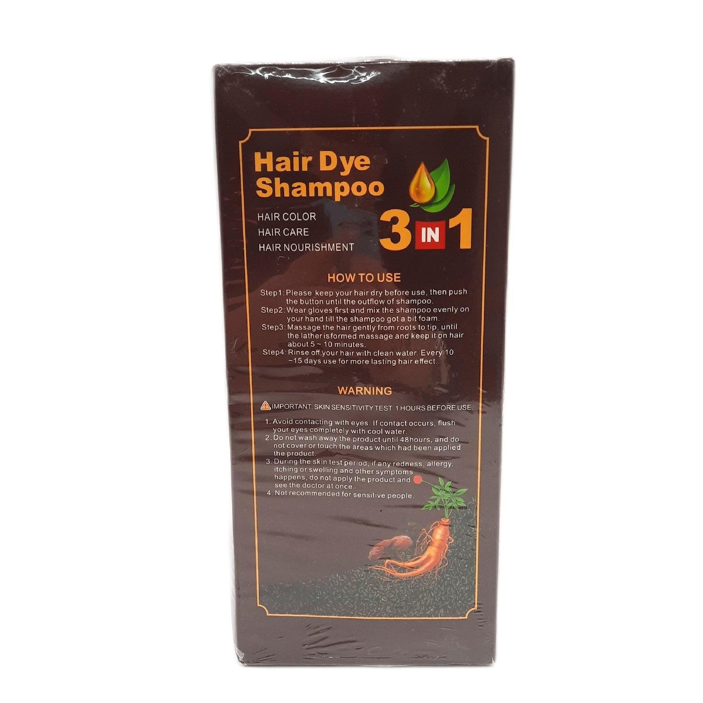 Shampoo Haarfärbeshampoo Haarpflege für schwarzes Haar Farbverstärkung Glanzpflege intensive Pflege