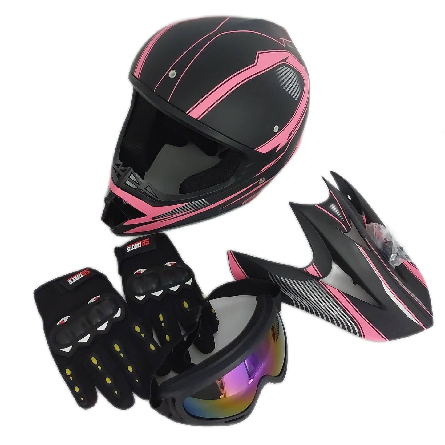 Motocross Helm Fahrradhelm Schutz Jugend Teenager Belüftung Sicherheit Sporthelm robust