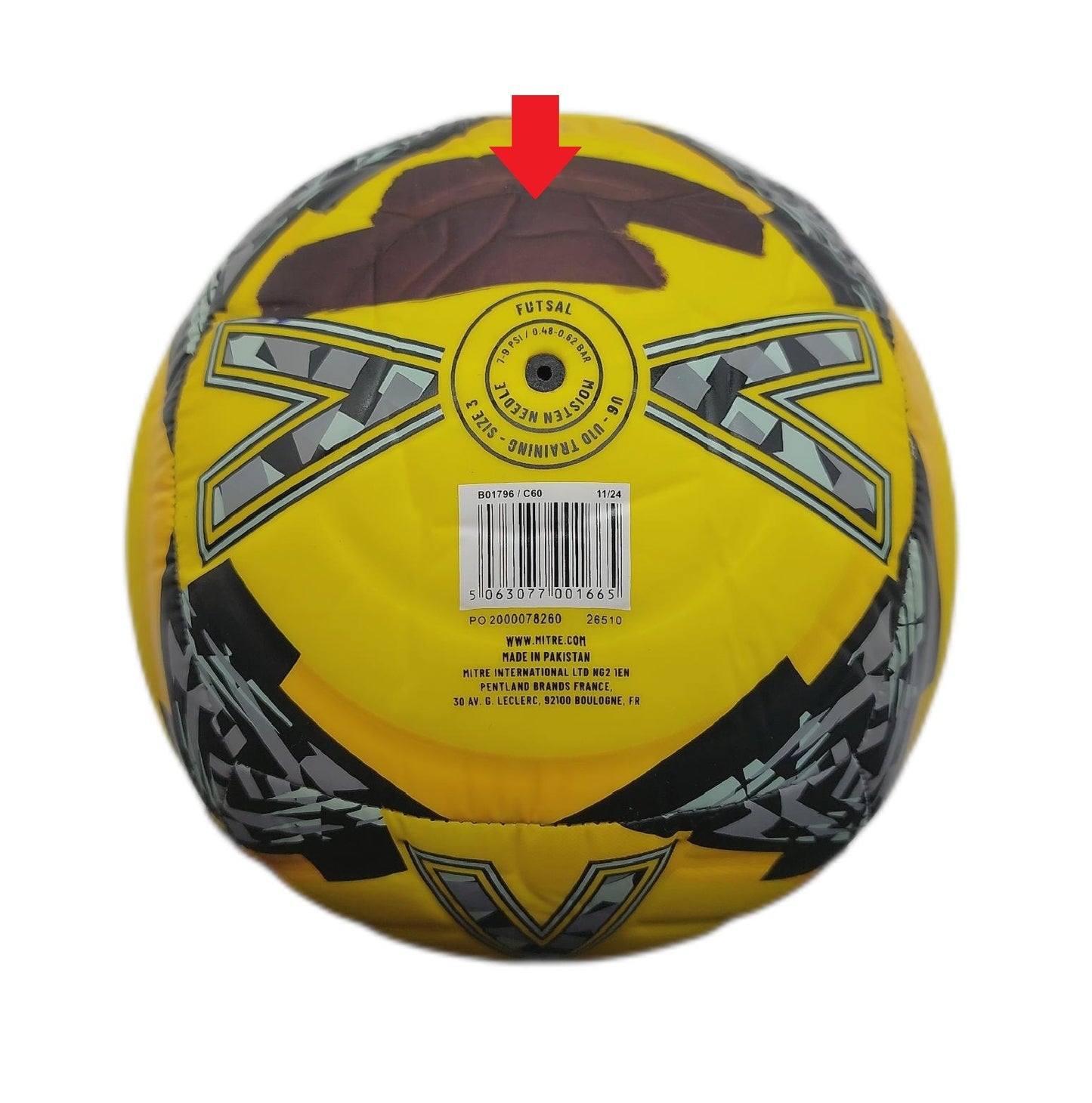 Mitre Futsal Ball Indoor Fußball Impel Leistungsstark agil sprunggedämpft bemalt
