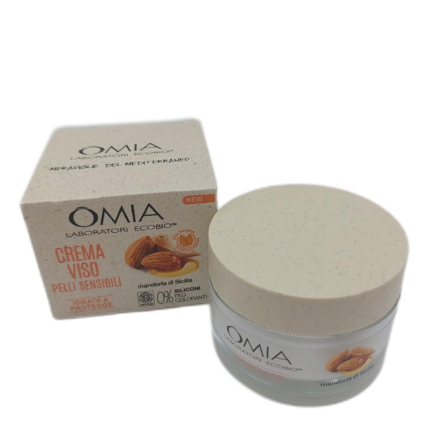 Omia Anti-Falten-Gesichtscreme mit marokkanischem Argan und Hyaluronsäure Reduziert die