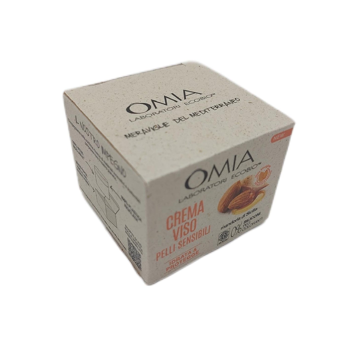 Omia Anti-Falten-Gesichtscreme mit marokkanischem Argan und Hyaluronsäure Reduziert die
