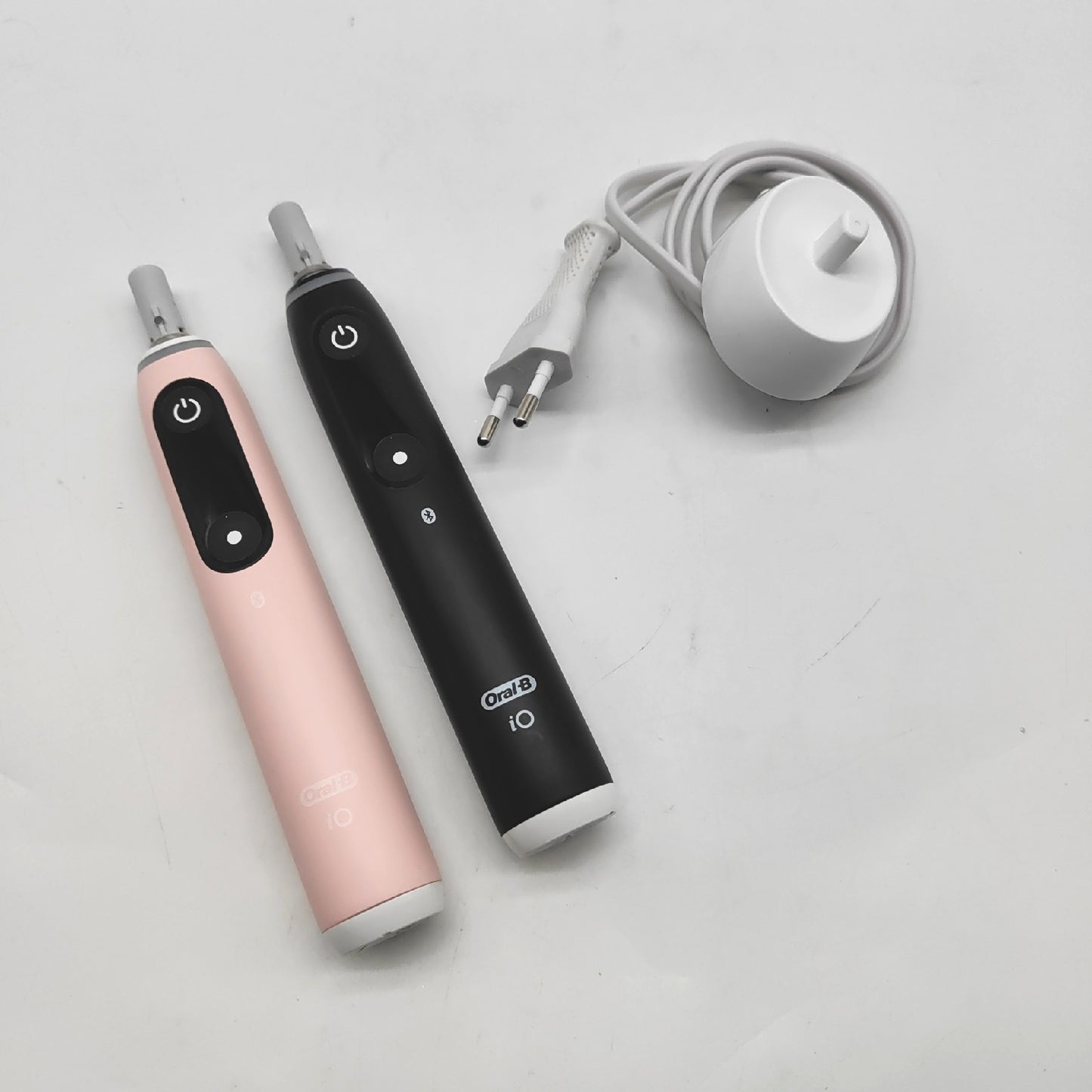 Oral B iO Elektrische Zahnbürsten 2 Stück Schwarz Rosa Griffe sc - Unvollständig