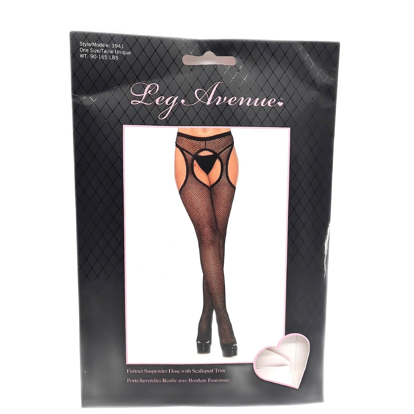 Leg Avenue Strumpfhose Damenbekleidung Fishnet suspender Hose Verführerisch