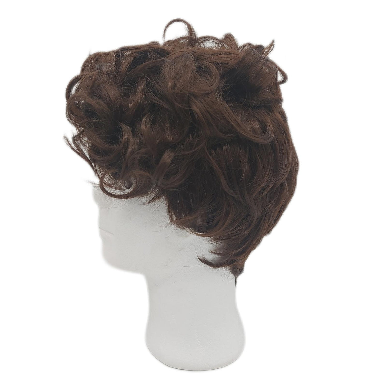 Siudus Herren Perücke Haarmode kurze lockige braune Bangs natürlich aussehende Fris