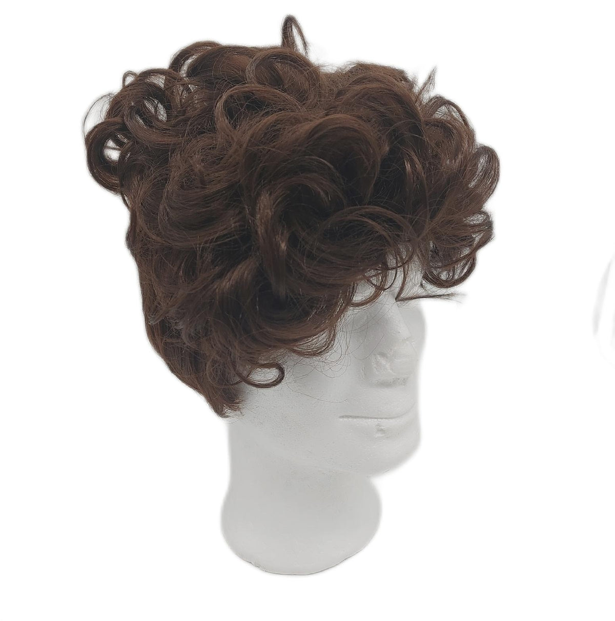 Siudus Herren Perücke Haarmode kurze lockige braune Bangs natürlich aussehende Fris